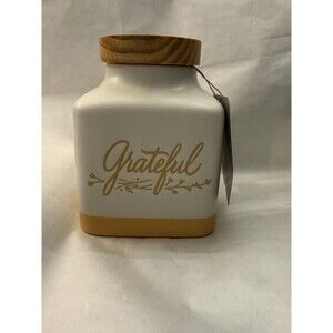 Hallmark Thanksgiving Grateful Jar Starter Set With Wooden Lid Note Pad